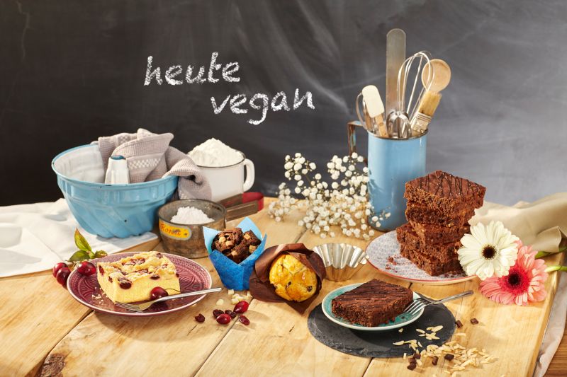 UNIFERM RoyalRühr vegan, vegan, Rührmasse, Blechkuchen, Brownie, Muffin, Feine Backwaren, pflanzlich, Feinbackmittel, Kuchenkreationen, 100 % vegan,